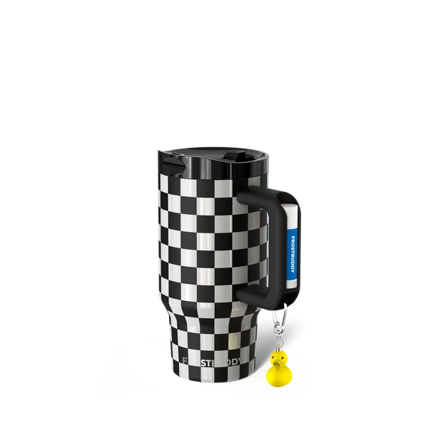 Thicc Buddy 16oz, Black & White Checkered