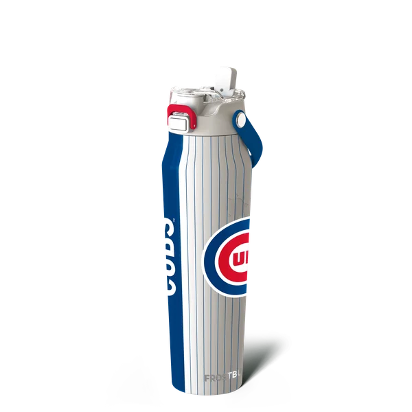 Bottle Buddy 32oz, Chicago Cubs, Gameday — bottle32-white-mlb-cubs-stripe