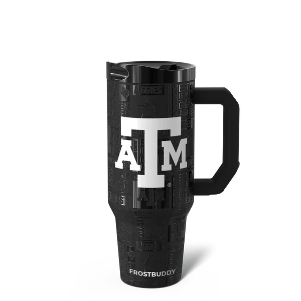 Thicc Buddy 40oz - Texas A&M Aggies, Legacy — thicc40-texasam3dblack-one